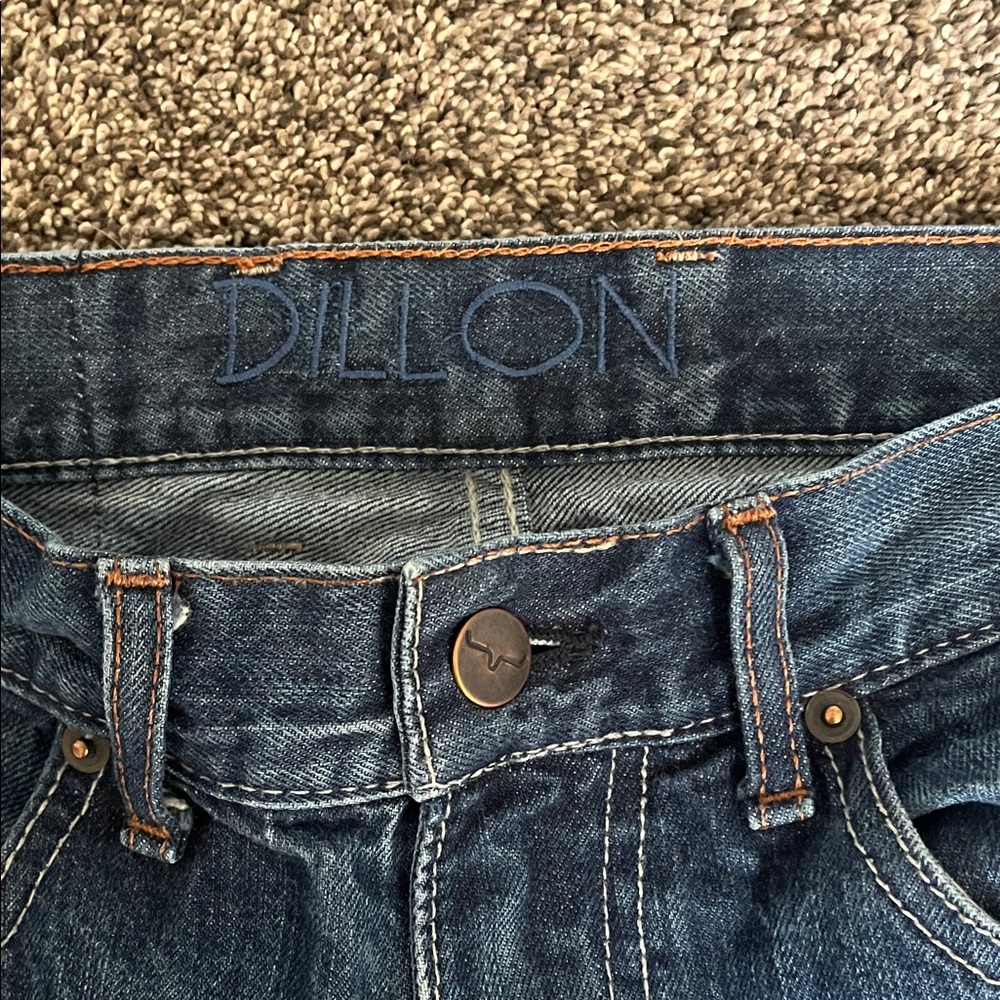 Kimes Ranch Men's Dark Blue Bootcut Jeans - Picture 2 of 5